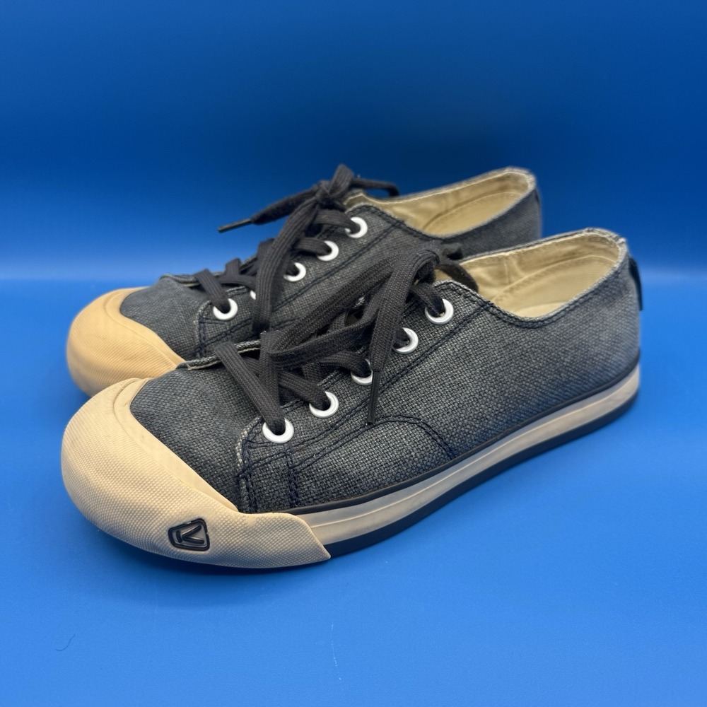 Keen Men's Coronado Canvas Gray Black Shoes Vulcanized Toe Sneaker Mens Size 9